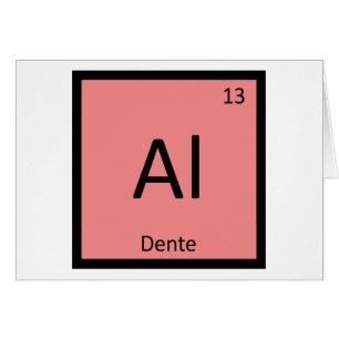 Al - Dente Pasta Chemistry Periodic Table Symbol