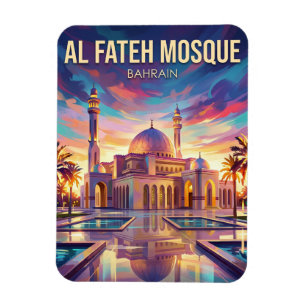 Al Fateh Grand Mosque Bahrain Magnet