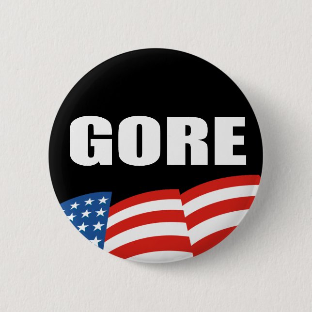 AL GORE Election Gear 6 Cm Round Badge (Front)