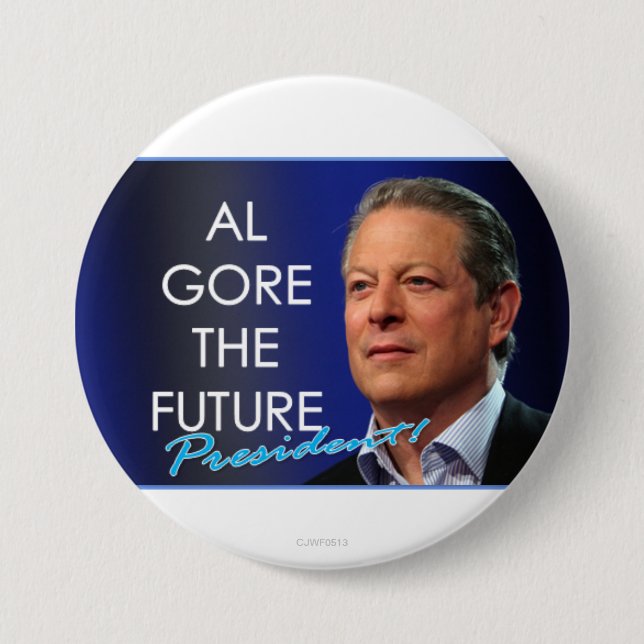 Al Gore The Future President pin 3 (Front)