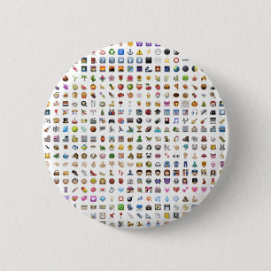 Al iPhone/iOS emojis 6 Cm Round Badge