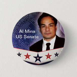Al Mina US Senate Merchandise 6 Cm Round Badge