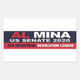 Al Mina US Senate Merchandise Rectangular Sticker