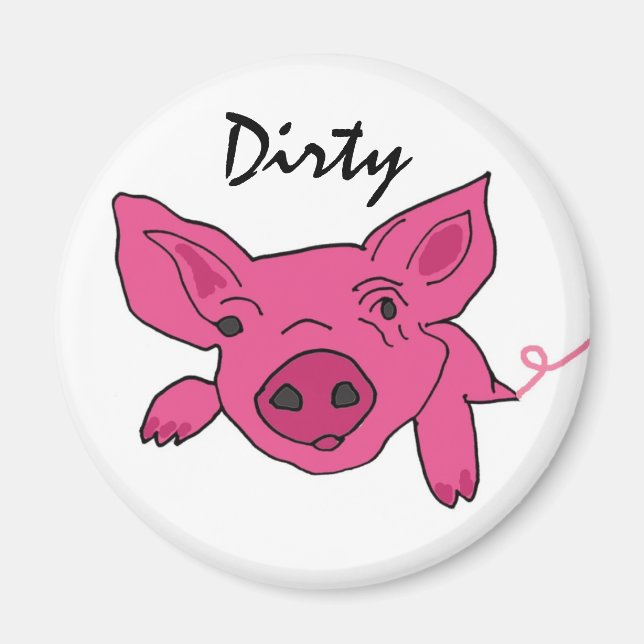 AL- Pig Dishwasher Magnet (Front)