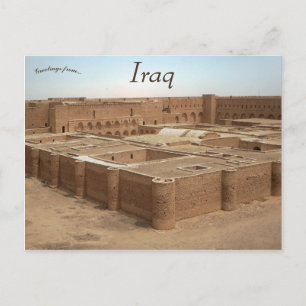 Al-Ukhaidir Fortress in Iraq Postcard