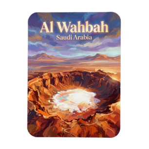 Al Wahbah Crater Saudi Arabia Magnet