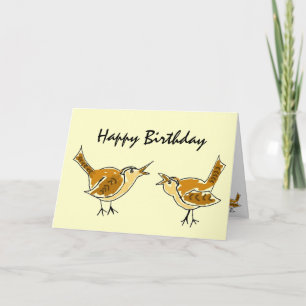 AL- Wren Happy Birthday Card