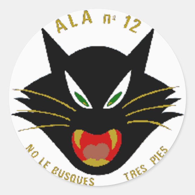 ALA 12 CLASSIC ROUND STICKER (Front)