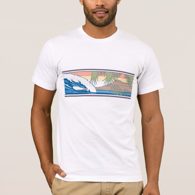 Ala Moana Diamond Head Hawaiian Surf Sign Tee (Front)