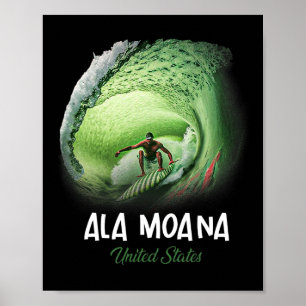 Ala Moana United States Surfing Surfboard _1 Poster