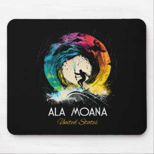 Ala Moana United States Surfing Surfboard Mouse Pad