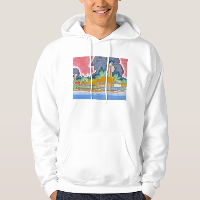 'Ala Wai, Honolulu' - Arman Manookian Hoodie (Front)
