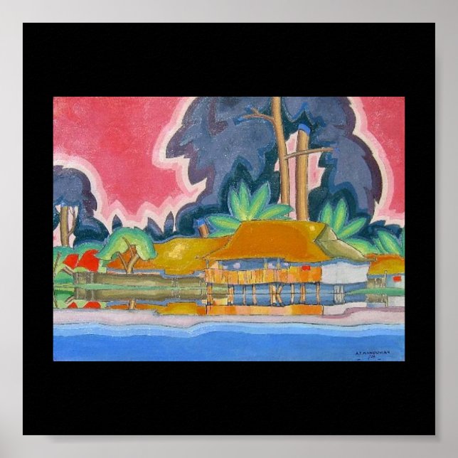 Ala Wai, Honolulu by Arman Manookian v. 1920's Poster (Front)