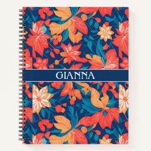 Alabai Geometric Colourful Personalised Pattern Notebook