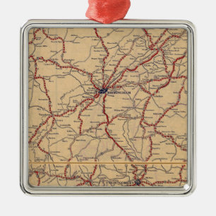 Alabama 4 metal ornament