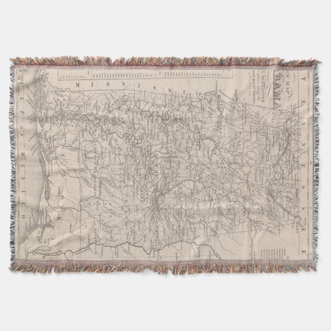 Alabama 6 throw blanket (Front)