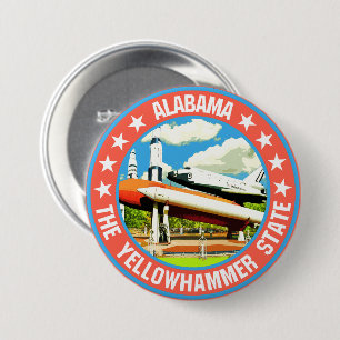 Alabama 7.5 cm round badge