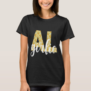 Alabama AL Girl State Pride Simply Sunflower Monog T-Shirt