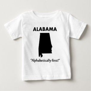 Alabama - Alphabetically First Baby T-Shirt