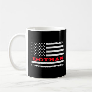 Alabama American Flag Dothan Usa Patriotic Souveni Coffee Mug