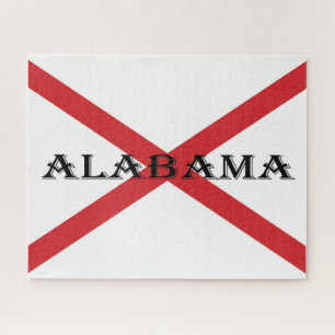 Alabama and Flag 16x20 520pc jpcn Jigsaw Puzzle