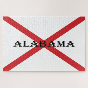 Alabama and Flag 20x30 1014pc jpcnt Jigsaw Puzzle