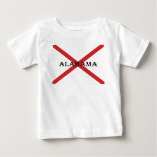Alabama and Flag Baby cn T-Shirt