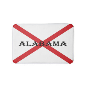 Alabama and Flag bmt Bath Mat