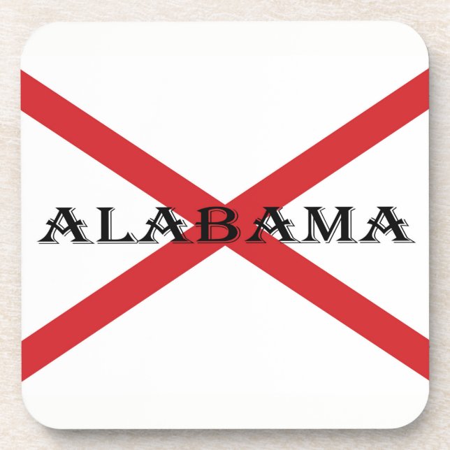 Alabama and Flag coastercnt Coaster (Front)