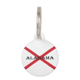Alabama and Flag Custom Details ptcnt Pet Tag