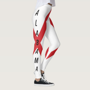 Alabama and Flag lecnt Leggings