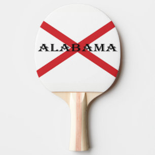 Alabama and Flag ppcn Ping Pong Paddle