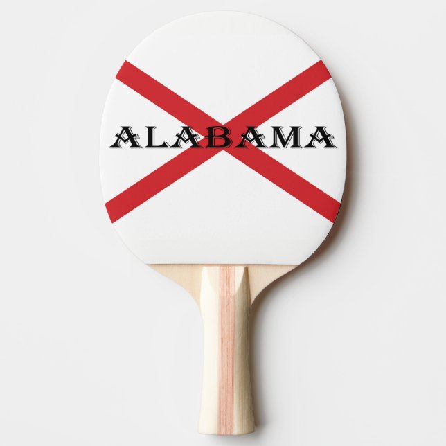 Alabama and Flag ppt Ping Pong Paddle (Front)