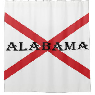 Alabama and Flag sccn Shower Curtain