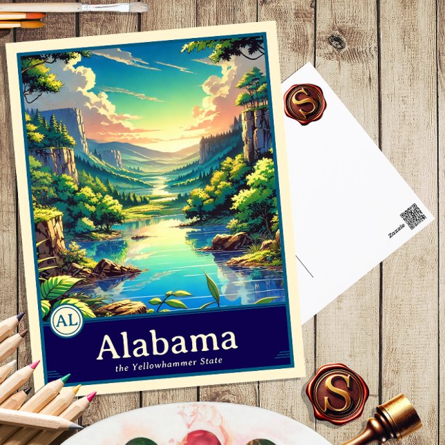 Alabama | Anime Style Cel Shaded Postcard (Creator Uploaded)