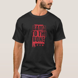 Alabama Bama to the Bone USA America Premium T-Shirt
