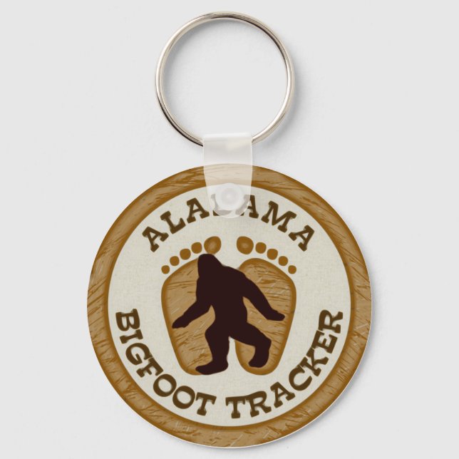 Alabama Bigfoot Tracker Key Ring (Front)