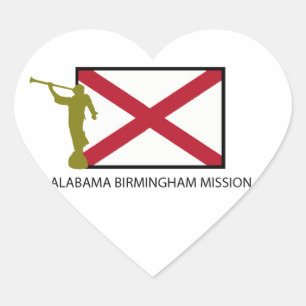 ALABAMA BIRMINGHAM MISSION LDS CTR HEART STICKER