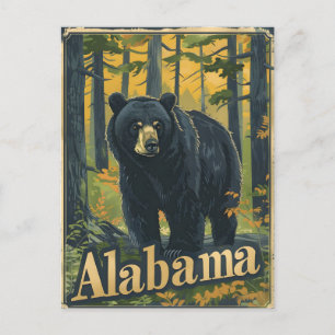 Alabama Black Bear Postcard