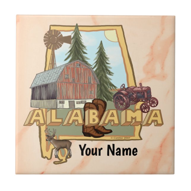 Alabama  ceramic tile (Front)