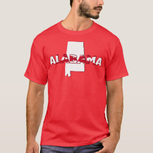 Alabama Coloured State Letters TShirt