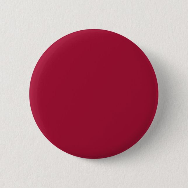 ALABAMA CRIMSON RED  (solid colour background) ~ 6 Cm Round Badge (Front)