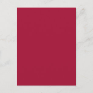 ALABAMA CRIMSON RED  (solid colour background) ~ Postcard