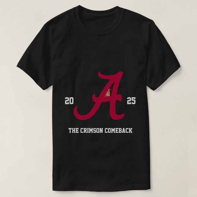 Alabama Crimson Tide 2025 T-Shirt (Design Front)