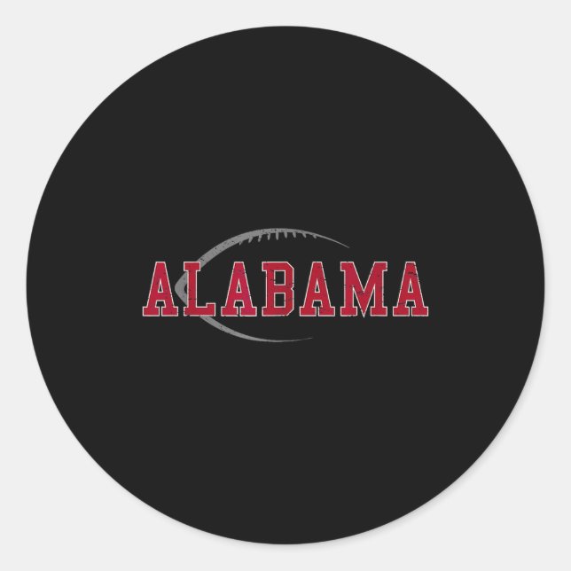 Alabama Design Men Women Boy Girl  Classic Round Sticker (Front)