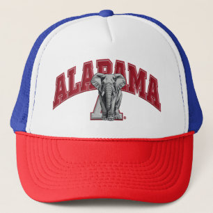 Alabama Elephant Trucker Hat Classic College Tea