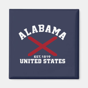 Alabama Est 1819 USA State Independence Day Magnet