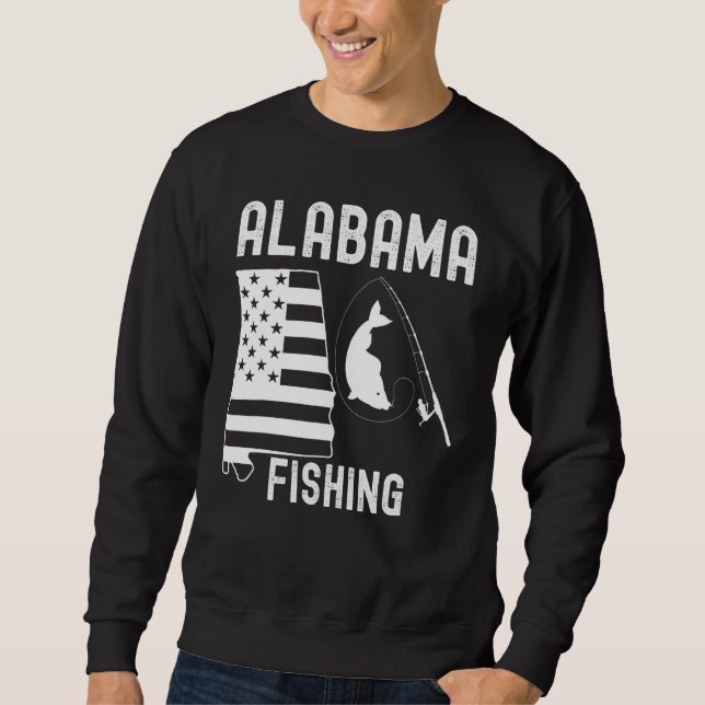 Alabama Fishing For Men Women Or Youth Sweatshirt (Front)