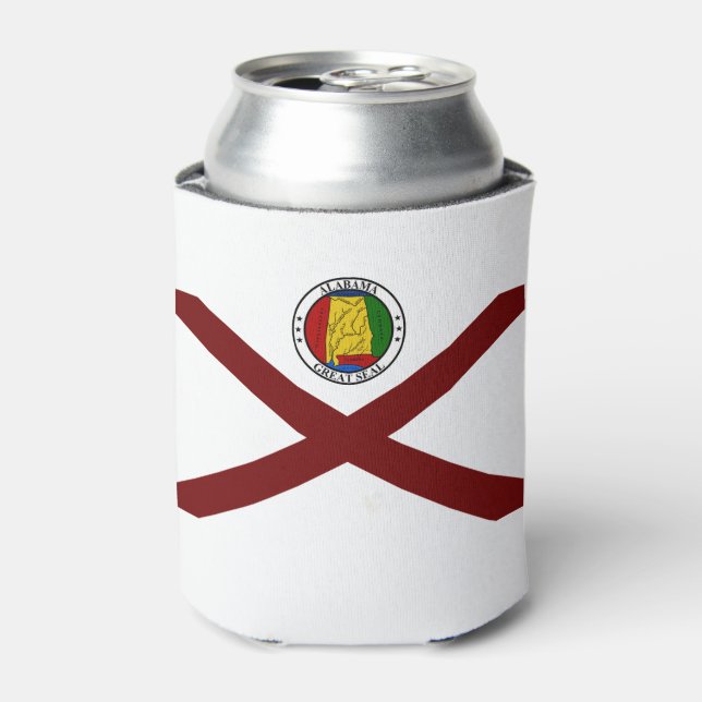Alabama flag can cooler (Can Front)