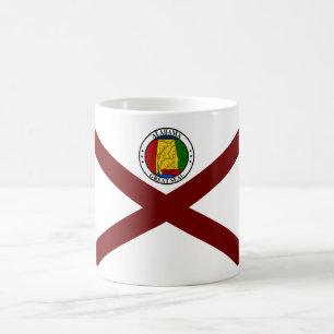 Alabama flag coffee mug